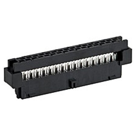 Molex Board Connector, 40 Contact(S), 2 Row(S), Female, 0.079 Inch Pitch, Idc Terminal, Locking, Black 875684063